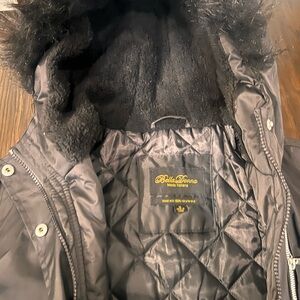 Belladonna Moda Italiana Puffer Jacket with A Faux Fur Trim Hoodie